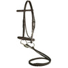 Da Vinci Plain Raised Bridle with Flat Laced Reins